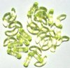 30 14mm Transparent Jonquil Angel Wing Beads